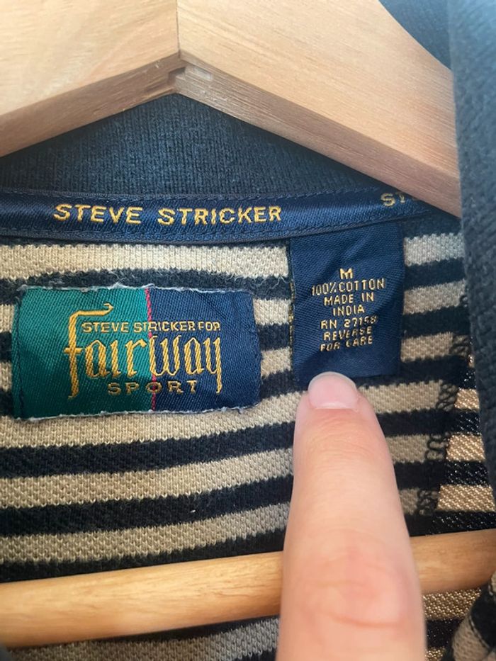 Polo Vintage Taille M à rayures Fairway - photo numéro 2