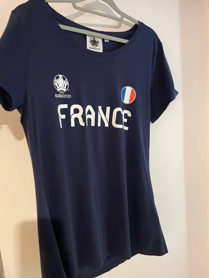 TEE shirt foot France UEFA taille L neuf - photo numéro 2