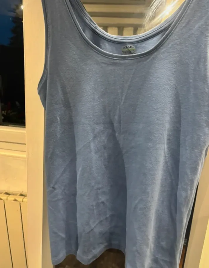 Debardeur simple bleu taille L - photo numéro 2