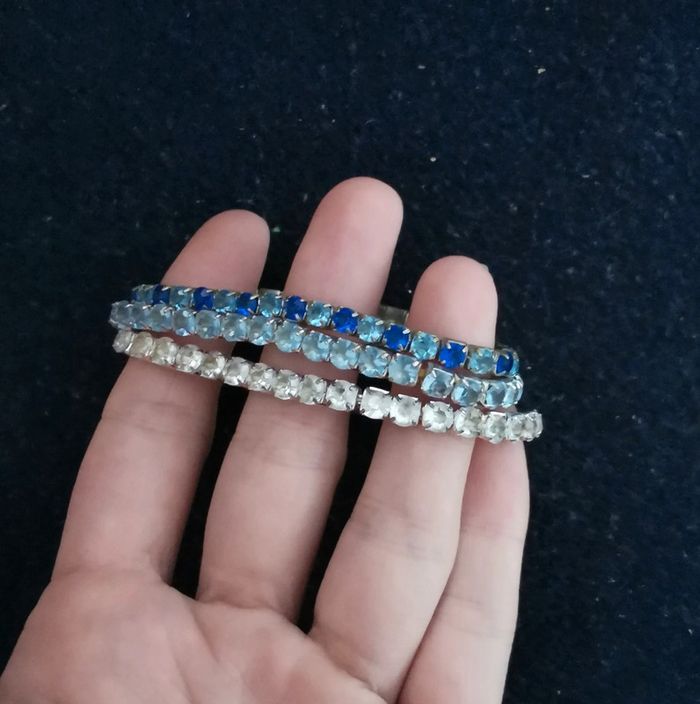 Ensemble de bracelets a strass - photo numéro 2