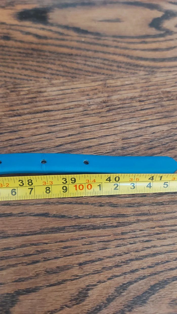 Ceinture Marie Méro en cuir bleu taille 44 - photo numéro 9