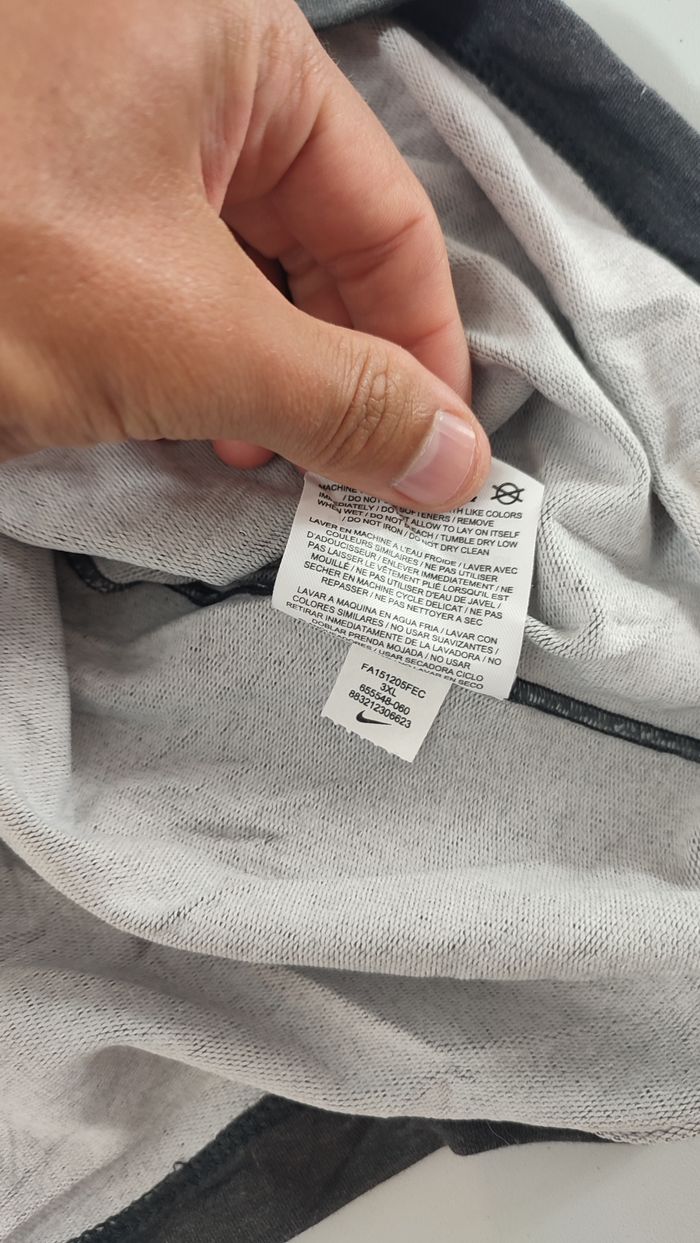 Vêtement Homme Sweat zippé 1/4 Haut de sport Nike dri-fit NFL Gris foncé taille XXXL 3XL #Retrostree - photo numéro 3