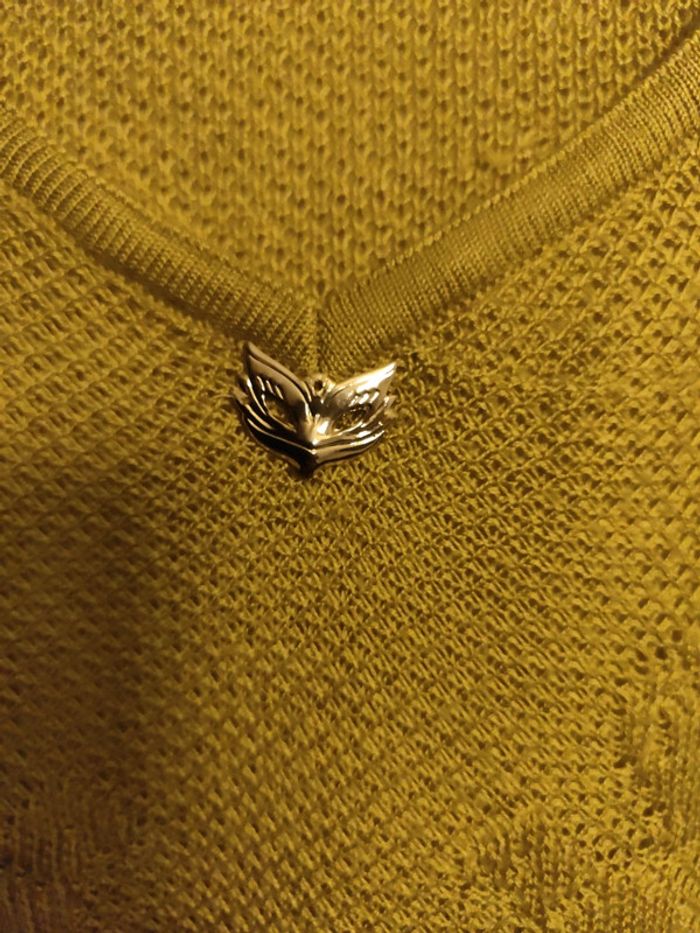 Haut jaune vintage Griffon frères - photo numéro 4