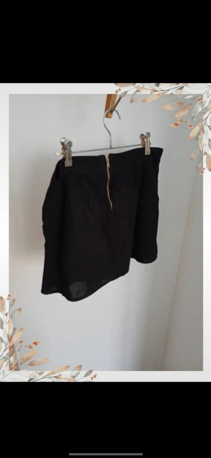 Jupe noire fluide en viscose doublée 38 - photo numéro 3