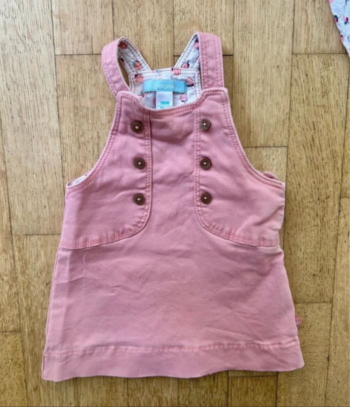 Ensemble Obaïbi : Robe en jean et haut (Taille 3 mois) - photo numéro 5