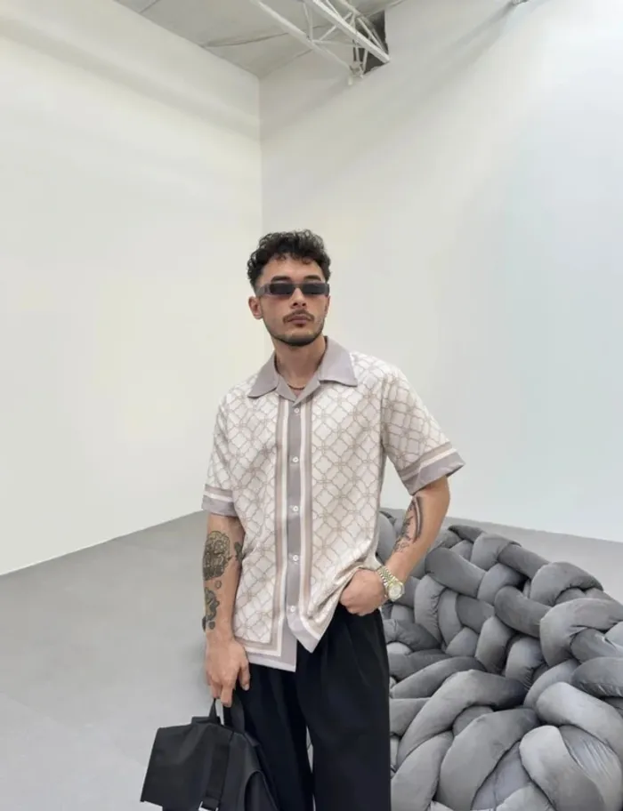 Chemise effet soie