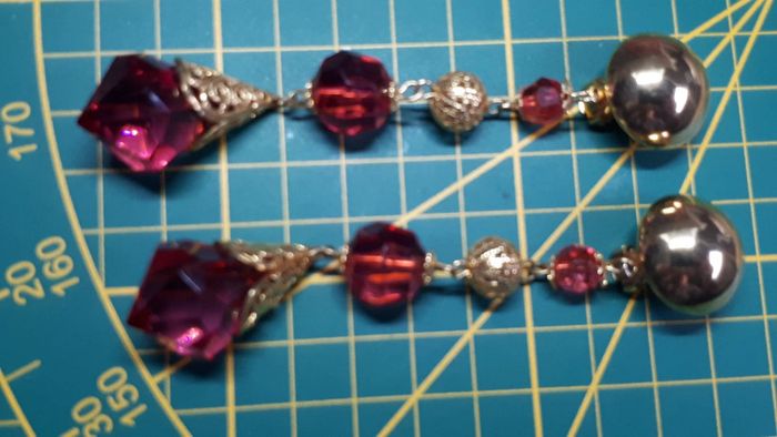 Très grand boucles d'oreilles vintage - photo numéro 5