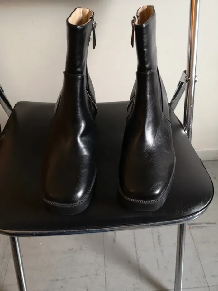 Chaussure noir en pointure 38 petit talon - photo numéro 2