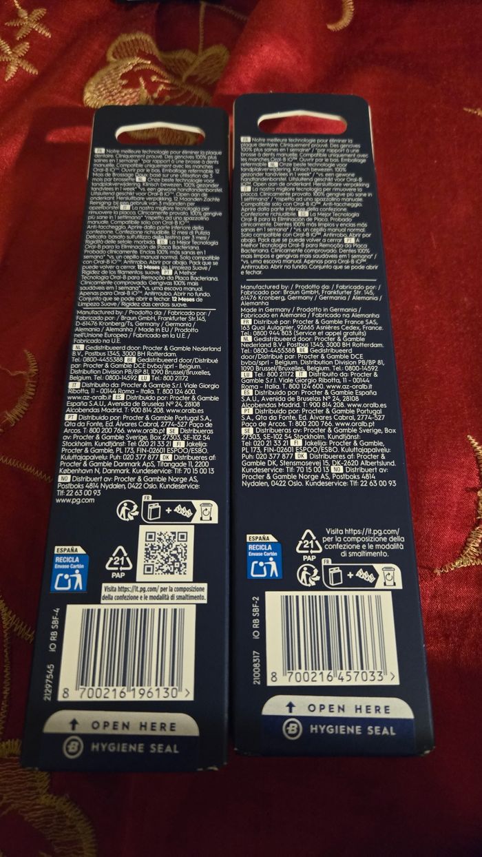 Lot 6 brossettes oral-b iO gentle care neuves - photo numéro 2