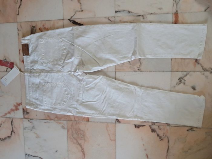 Md'M jean été blanc T.46 taille haute neuf - photo numéro 11