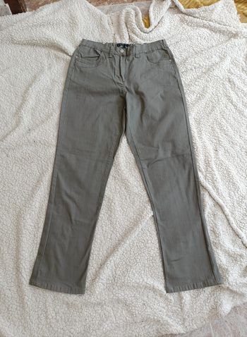 Pantalon droit kaki clair – Grandiosa – coton stretch