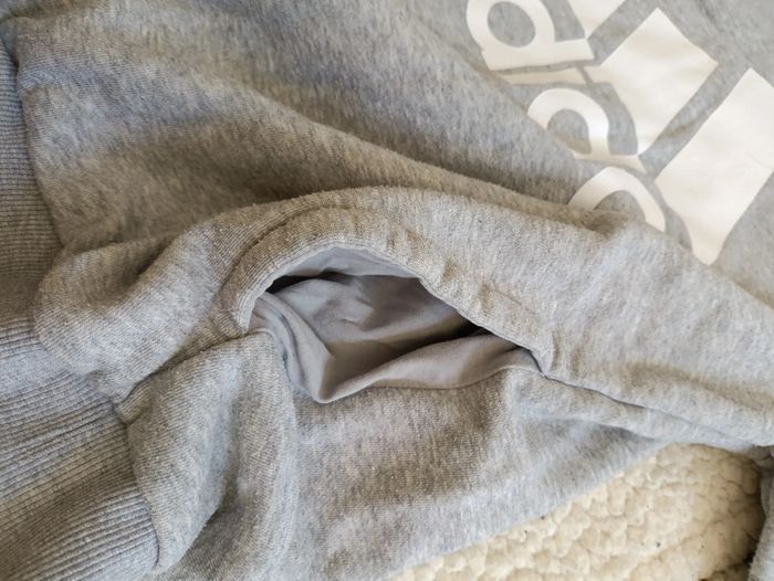 NEUF Sweat capuche gris Adidas – T. XS - photo numéro 3