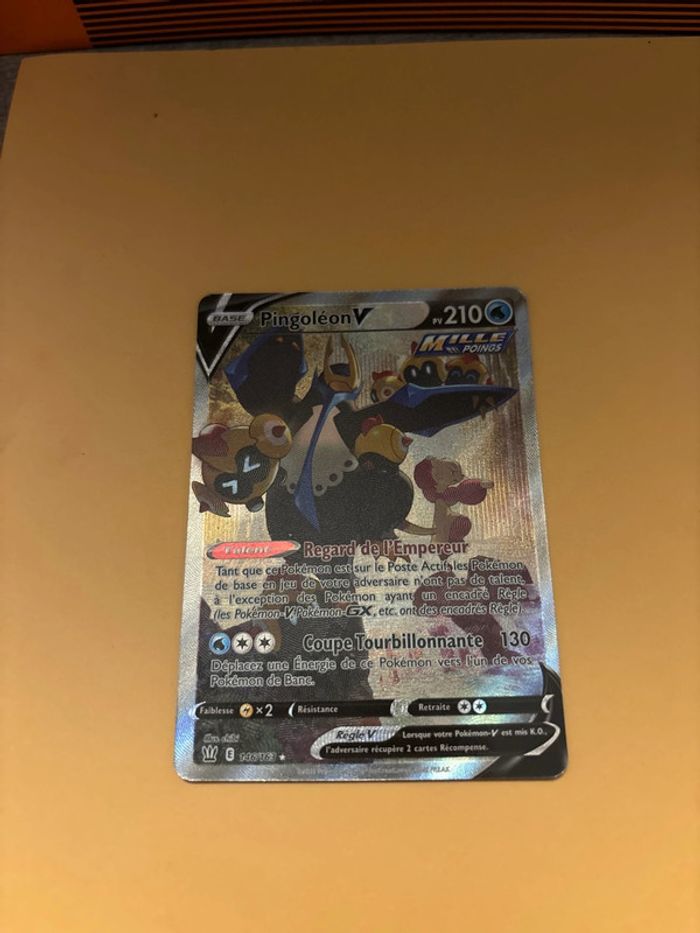 Carte Pokémon pingoleon v 146/163 style de combat