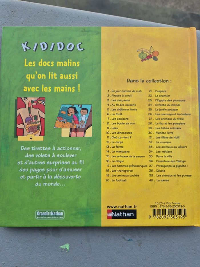 Livre enfant - Kididoc - le corps - Nathan - photo numéro 2