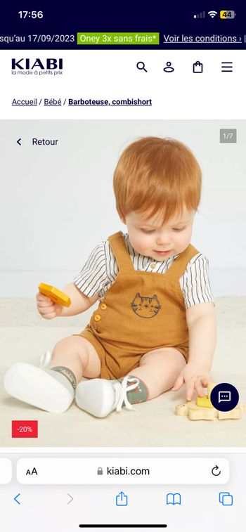 Ensemble Kiabi lin 3 mois