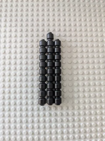 Accessoires figurines : 28 Têtes personnalisables noires, style lego