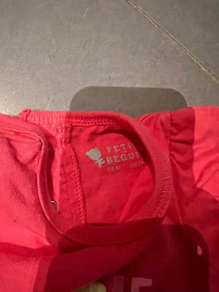 Tunique sans manches & barboteuse - Petit béguin - Welcome to the summer - Rose - 24 mois - photo numéro 2