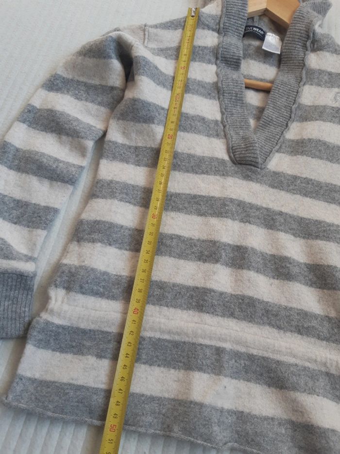 Pull rayé à capuche - photo numéro 5