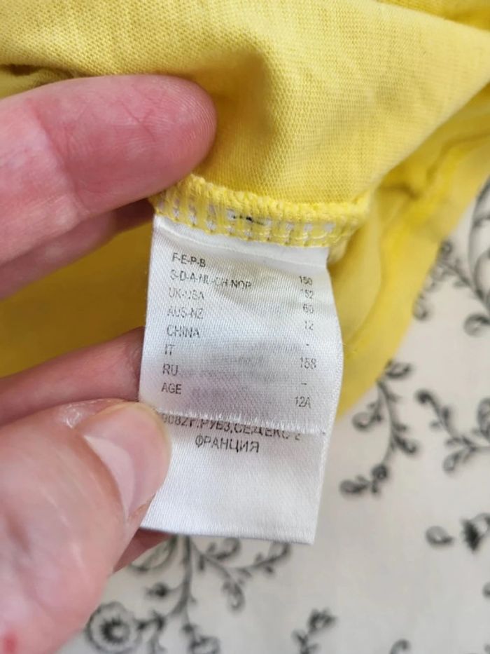 Débardeur jaune 12 ans La redoute - photo numéro 3