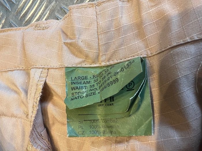 Pantalon mfh us pants bdu beige taille l neuf - photo numéro 2