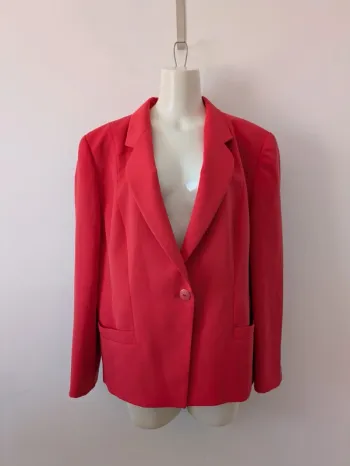 Veste blazer d'été rouge - taille 46