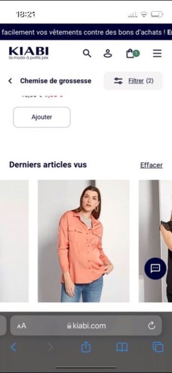 Chemise maternité