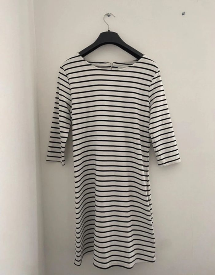 Robe marinière manches mi longues