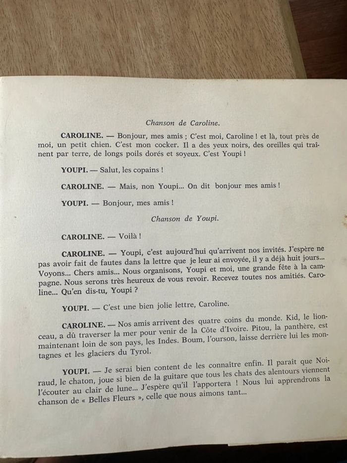 Livre ancien album Une Fête Chez Caroline Pierre Probst Le petit ménestrel (sans le disque) - photo numéro 4