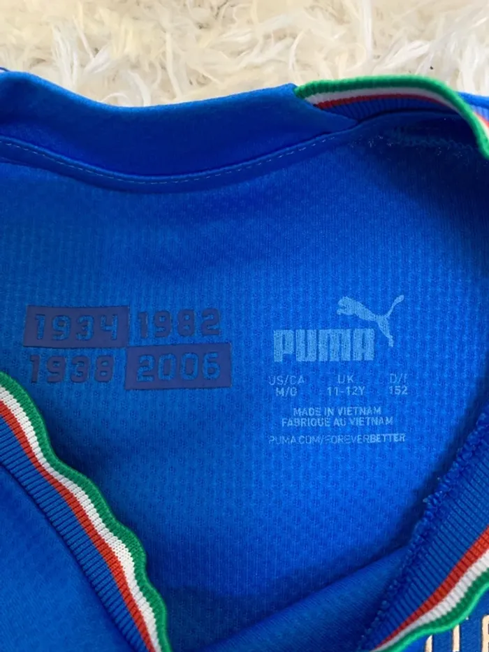 Maillot de foot manches courtes Italie 11/12 ans - photo numéro 6