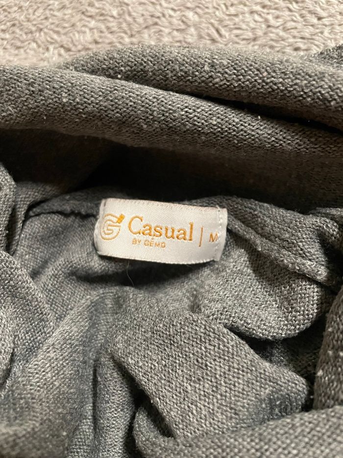 Pull Fin Gris Col Roulé GEMO – Taille M - photo numéro 4