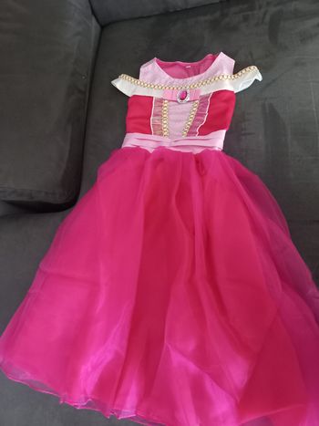Robe déguisement princesse la belle au bois dormant 4/5 ans