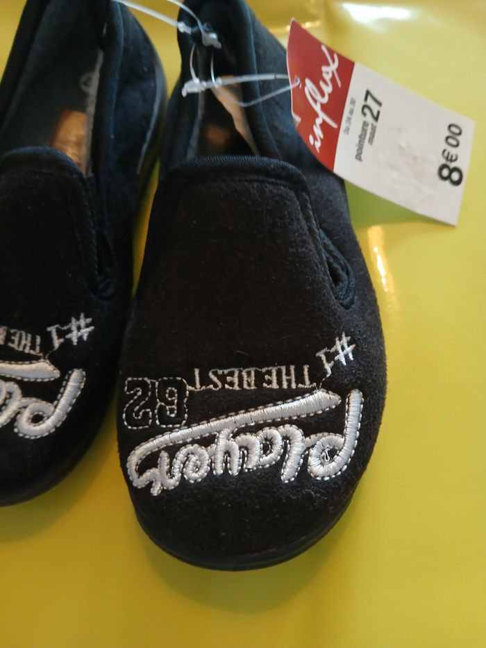 chaussons garcon noir et blanc 30 - photo numéro 4