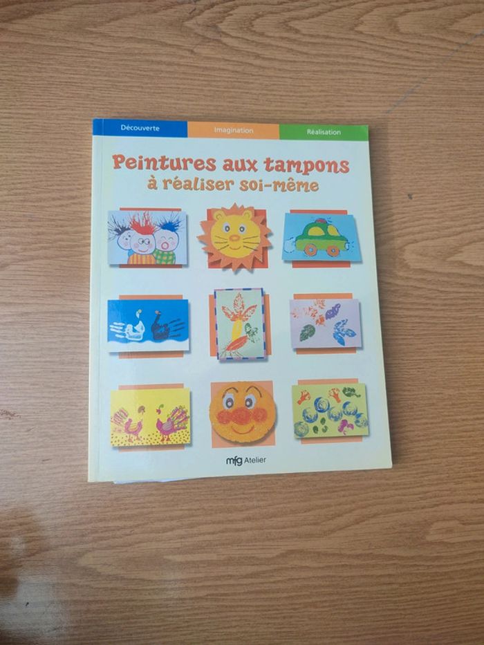 Livre peinture aux tampons à réaliser soi-même