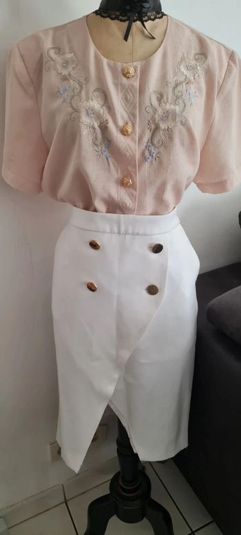 Jupe falda zara taille haute