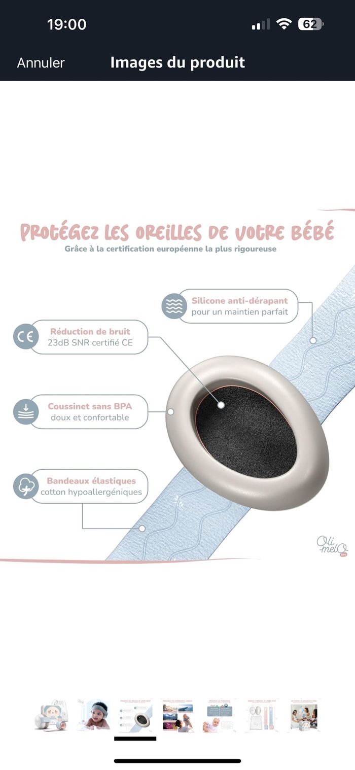 Casque anti bruit bébé - photo numéro 5