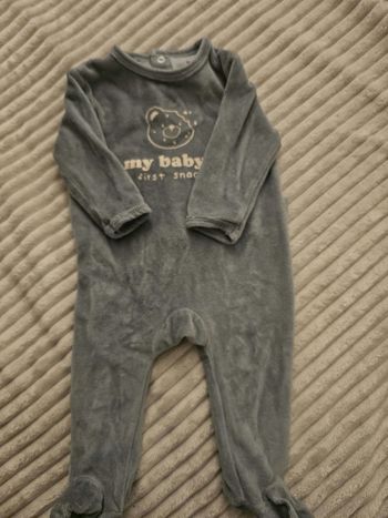 Pyjamas bébé en velours 6M