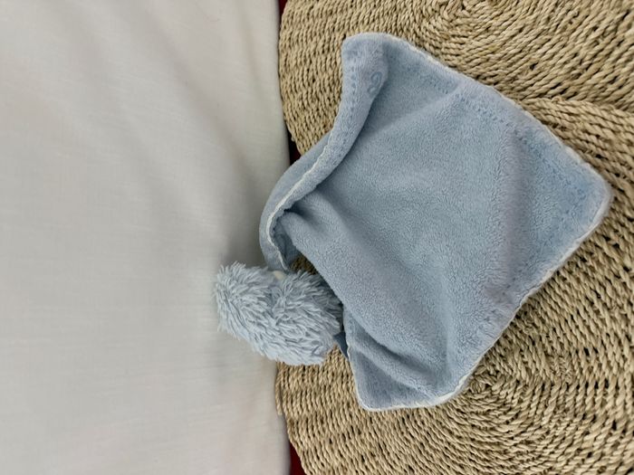 Doudou mouchoir hérisson TARTINE ET CHOCOLAT bleu - photo numéro 2