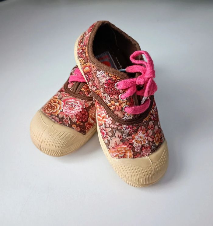 Baskets toiles fleuries Bensimon 26