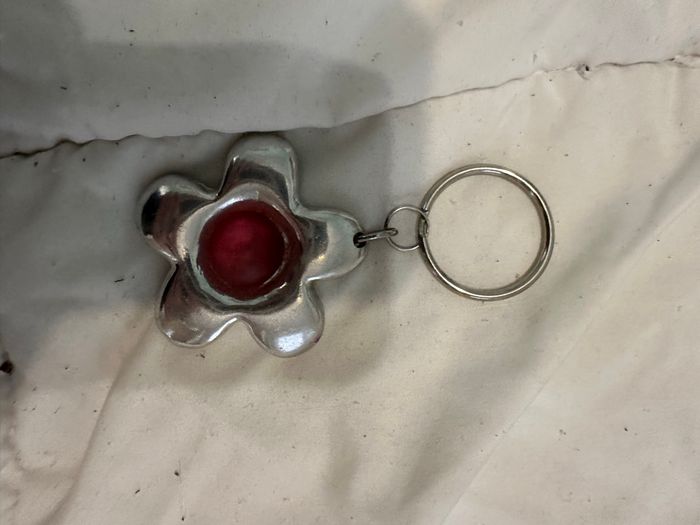 Porte clefs vintage fleurs