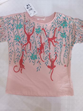 Tee-shirt dpam 10 ans neuf