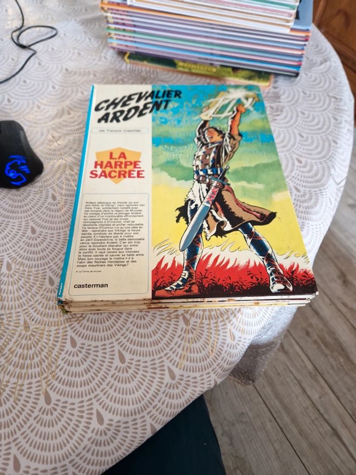 Lot de 3 bandes dessinées vintage Chevalier Ardent 1973