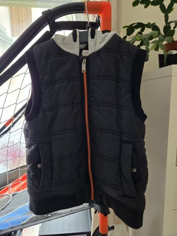 Doudoune polaire sans manches avec capuche