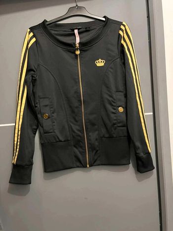 Veste sweat zippé femme  Adidas Respect  Me  M  38  noir  or neuf