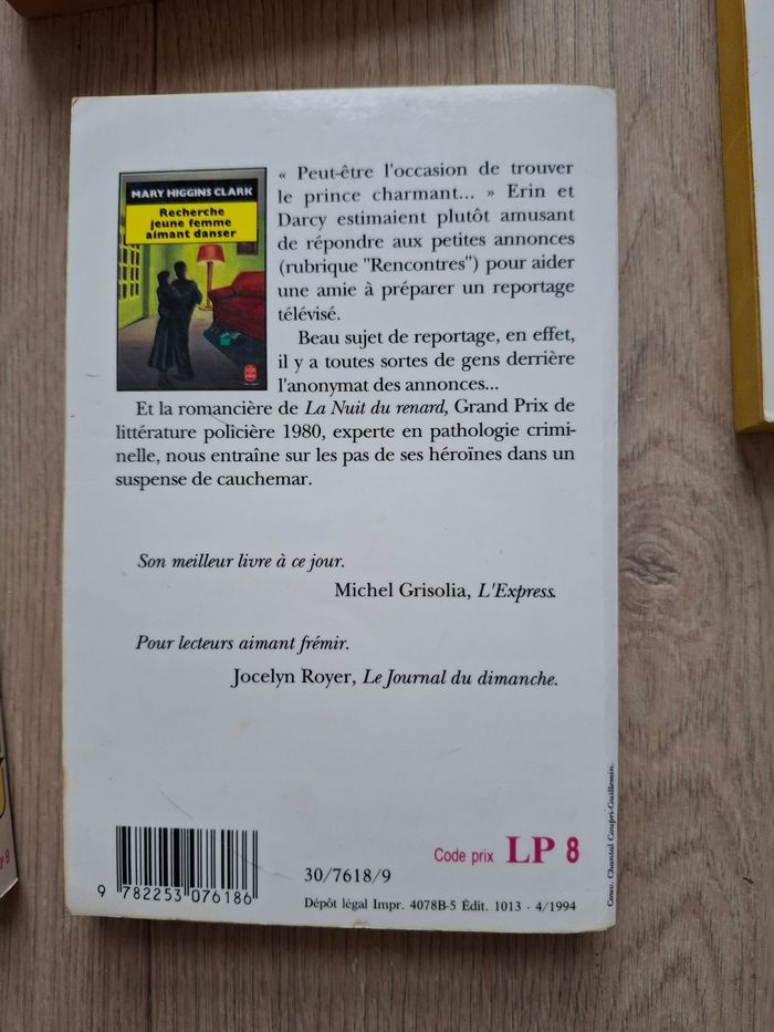 Lot de 7 thrillers de Mary Higgins Clark en bon état - photo numéro 7