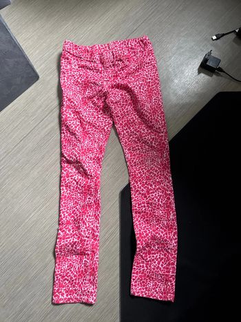 Leggins jeans rose fushia et blanc taille 146