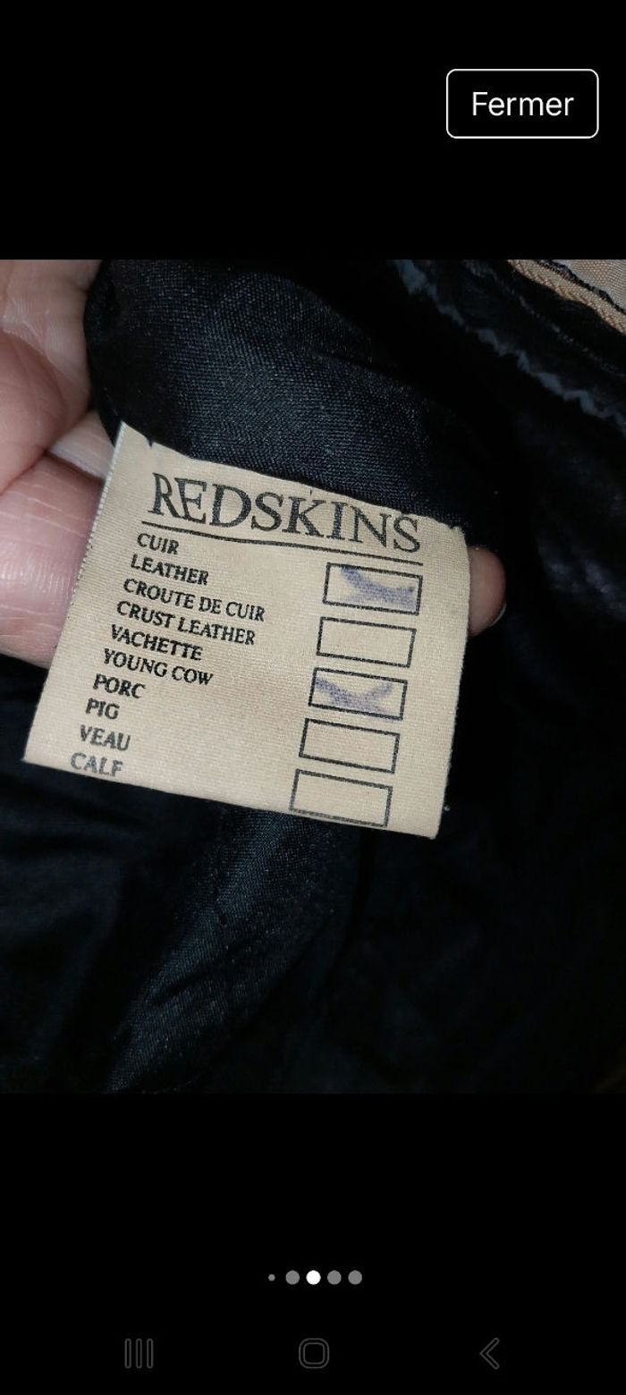 Blouson en Cuir noir Redskins - photo numéro 5