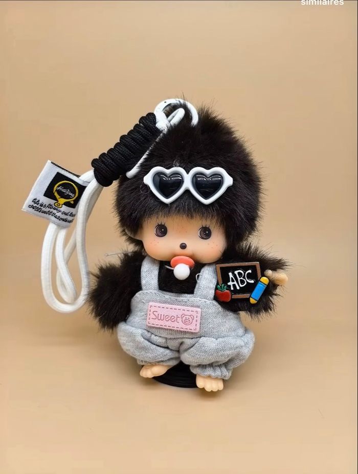 Peluche Monchhichi 15 cm neuve