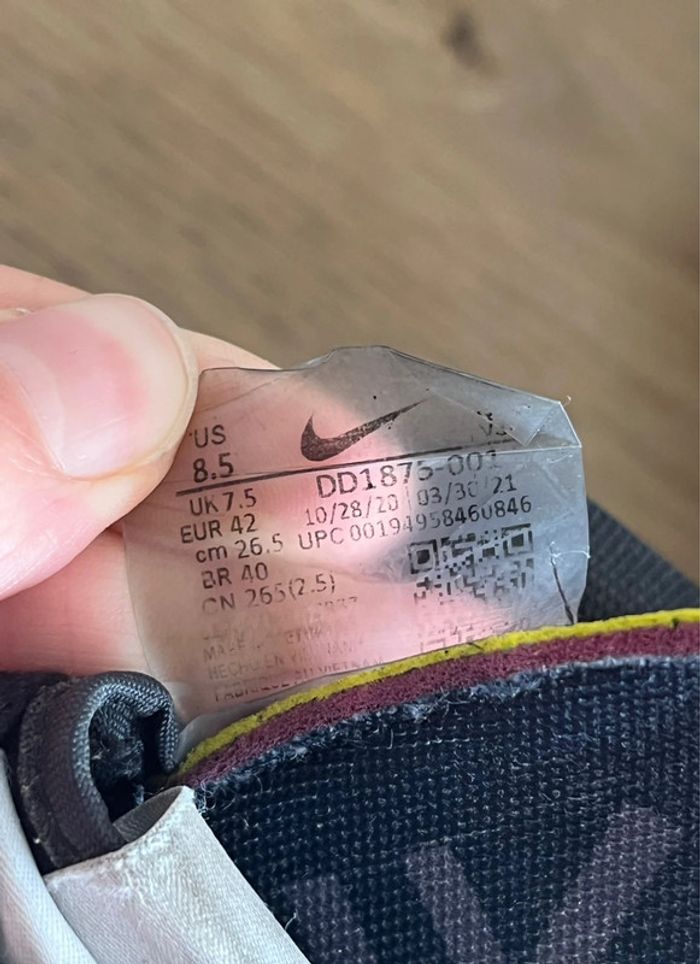 Nike Vaporwaffle Sacai Black Gum - photo numéro 10