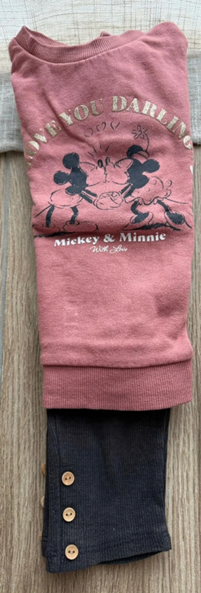 Lot de 2 ensemble «Minnie Mouse » 24 mois / 2 ans