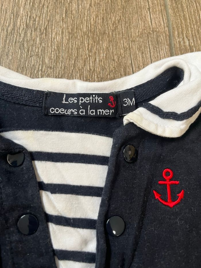 Robe Les petits cœurs à la mer 3 mois - photo numéro 2
